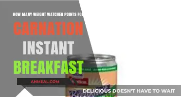 Weight Watchers Points for Carnation Instant Breakfast