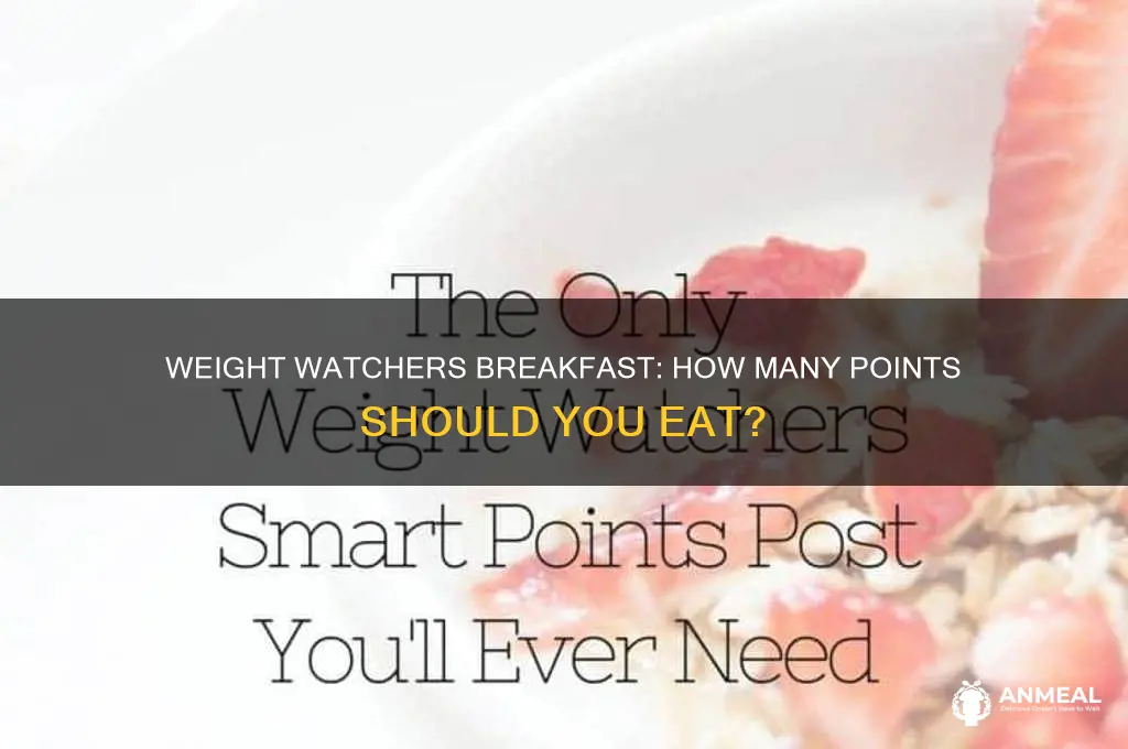 how many weight watchers points for breakfast