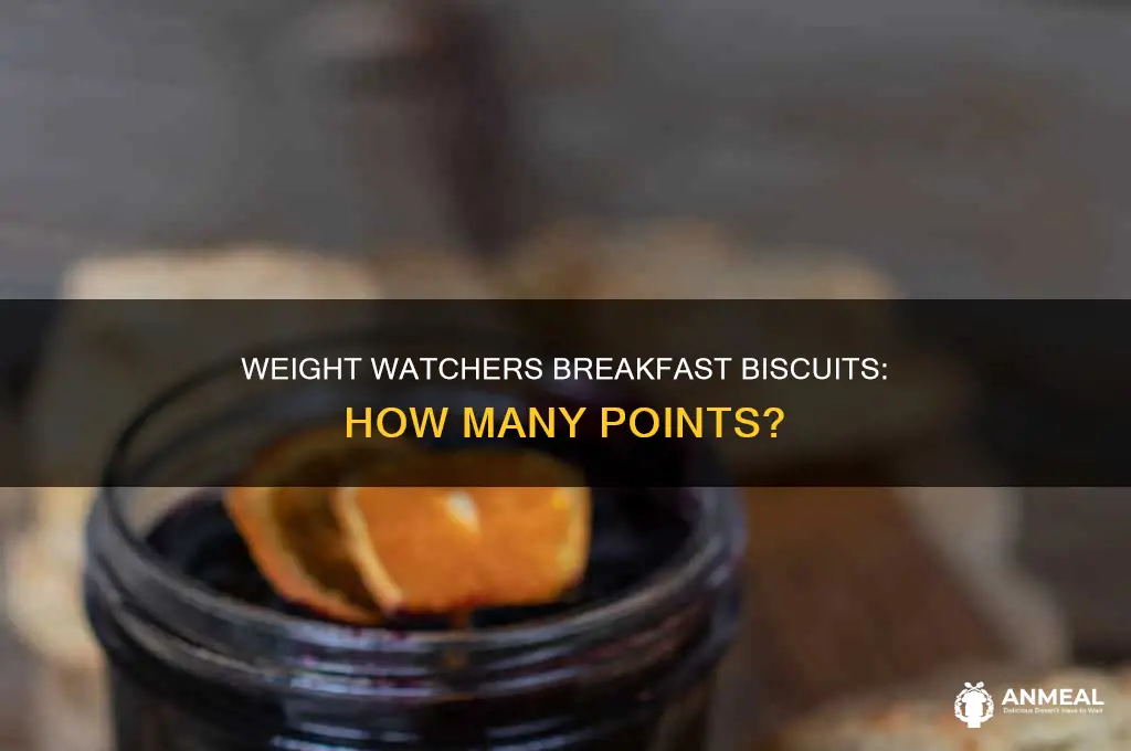 how many weight watchers points in breakfast biscuits