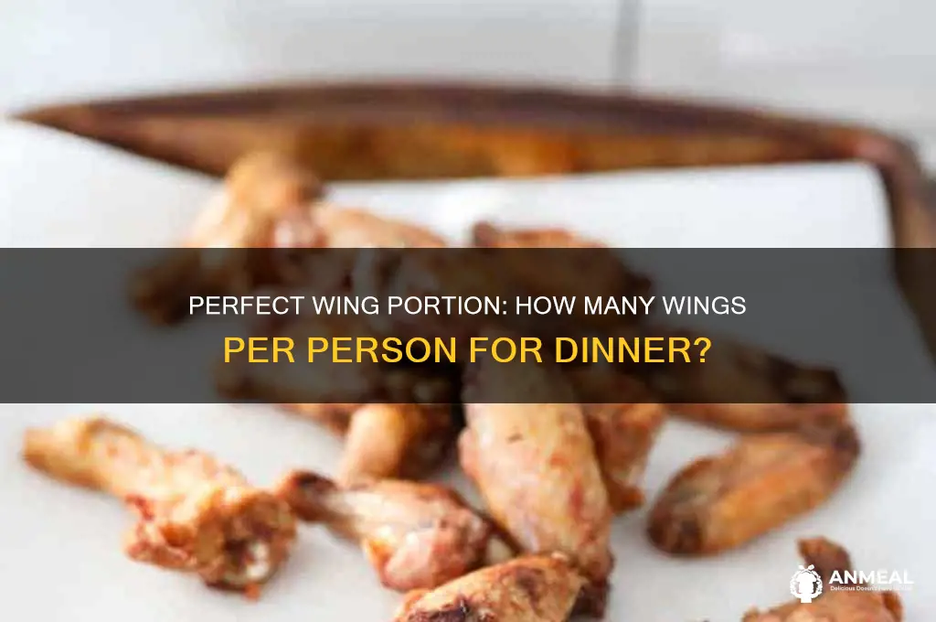 how many wings per person for dinner