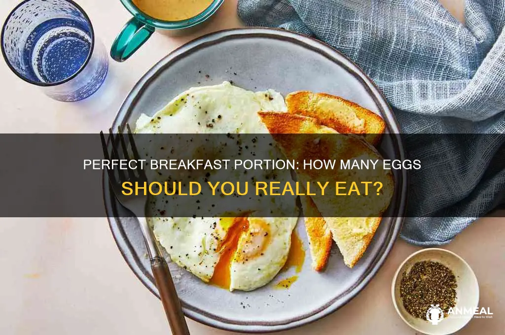 how may eggs for breakfast