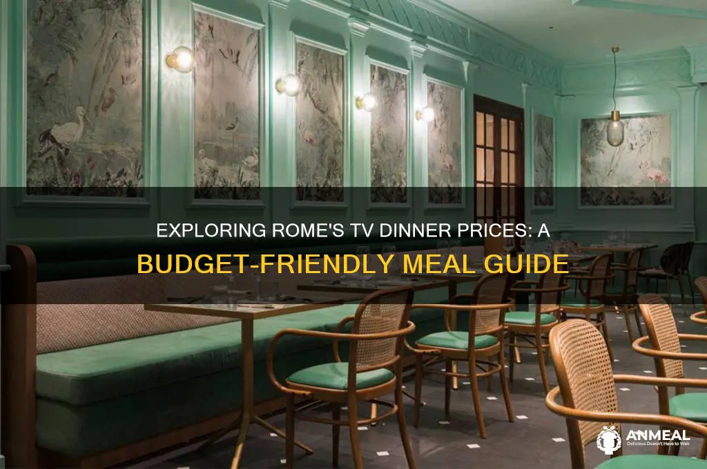 how mcuh does a tv dinner cost in rome