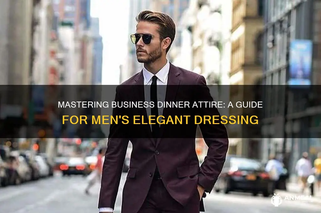 how men to dress for business dinner