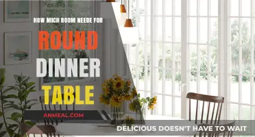 Perfect Round Dining Table Size: Space Requirements for Comfortable Seating