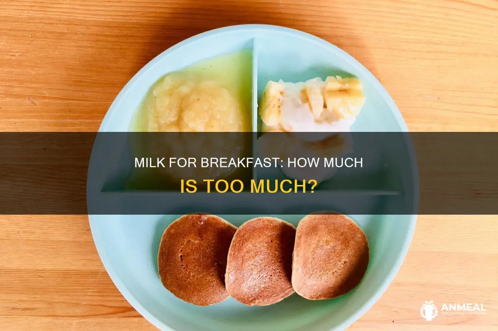 how milk should a toddle drink for breakfast