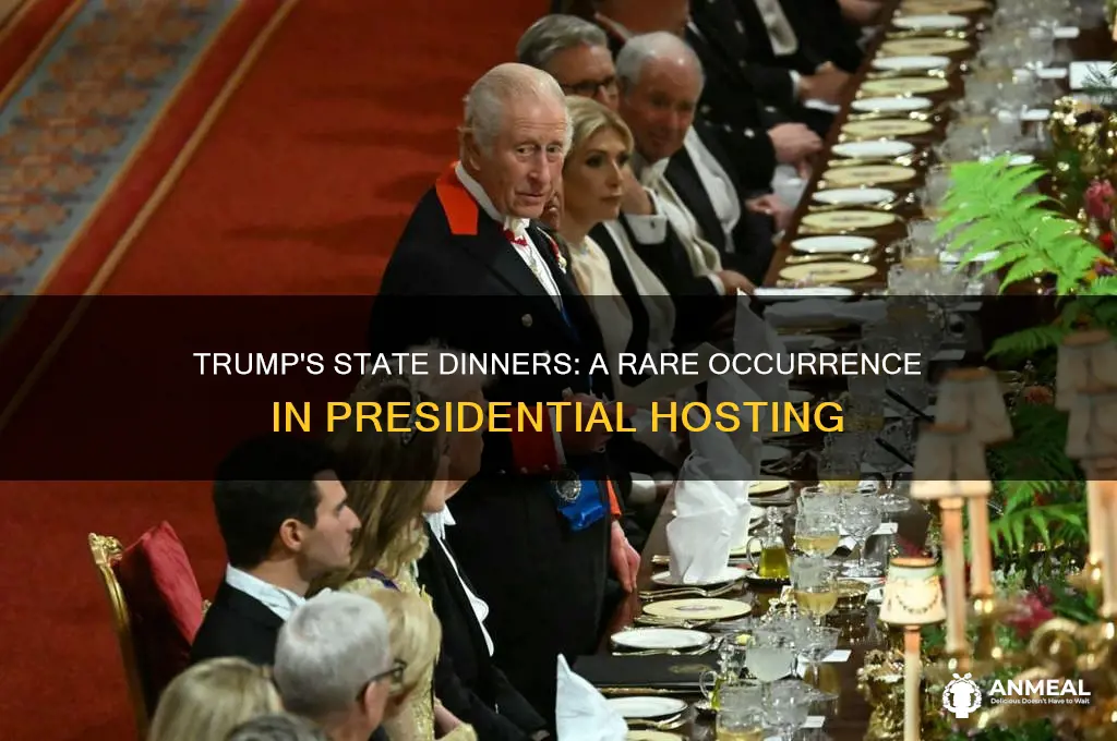 how msny stste dinner have trump had