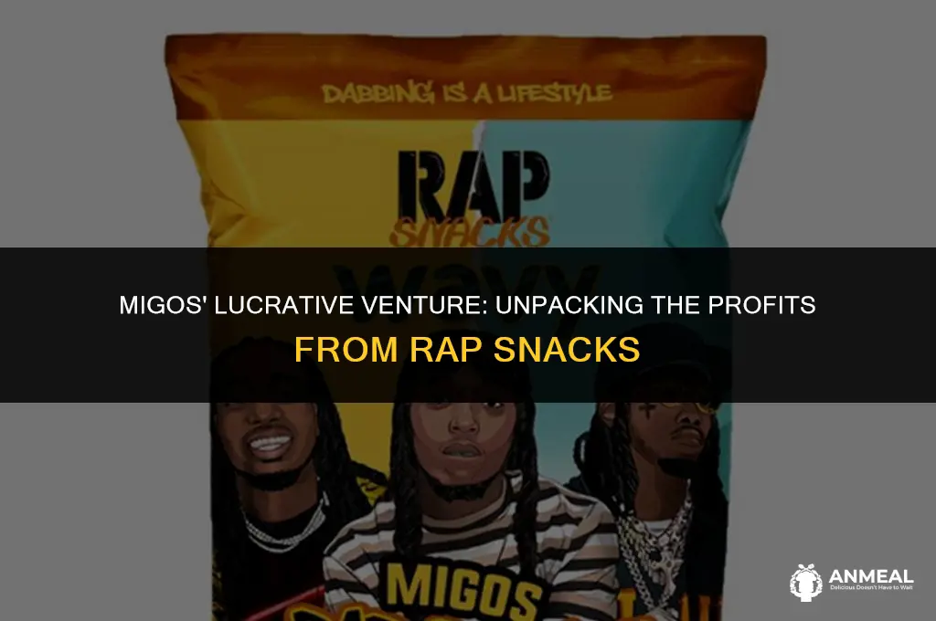 how much do migos make off rap snacks