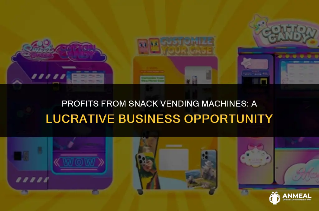 how much do snack vending machines make