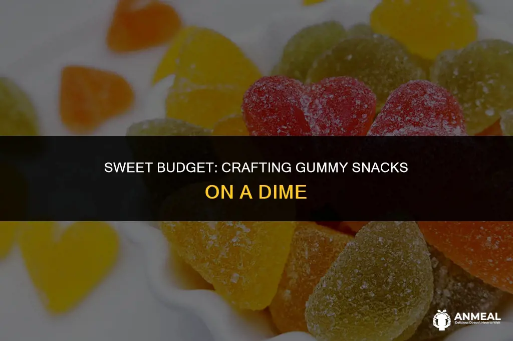 how much would it cost to make gummy snacks