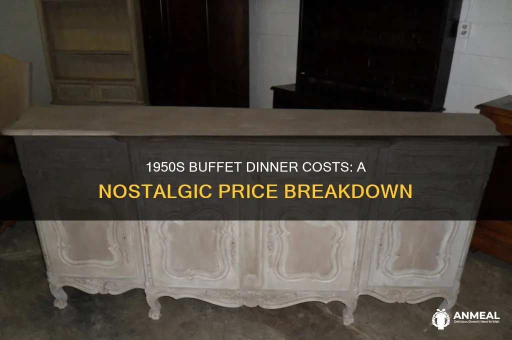 how muich would buffet dinner be in 1950s