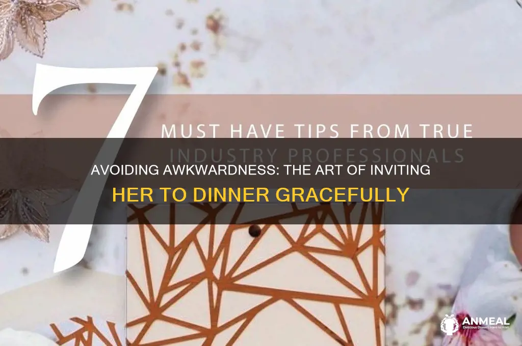how not to ask a girl to dinner