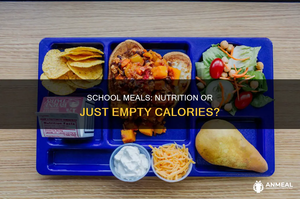how nutritious are school breakfasts and lunches