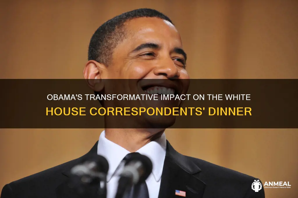how obama changed the white house correspondents dinner