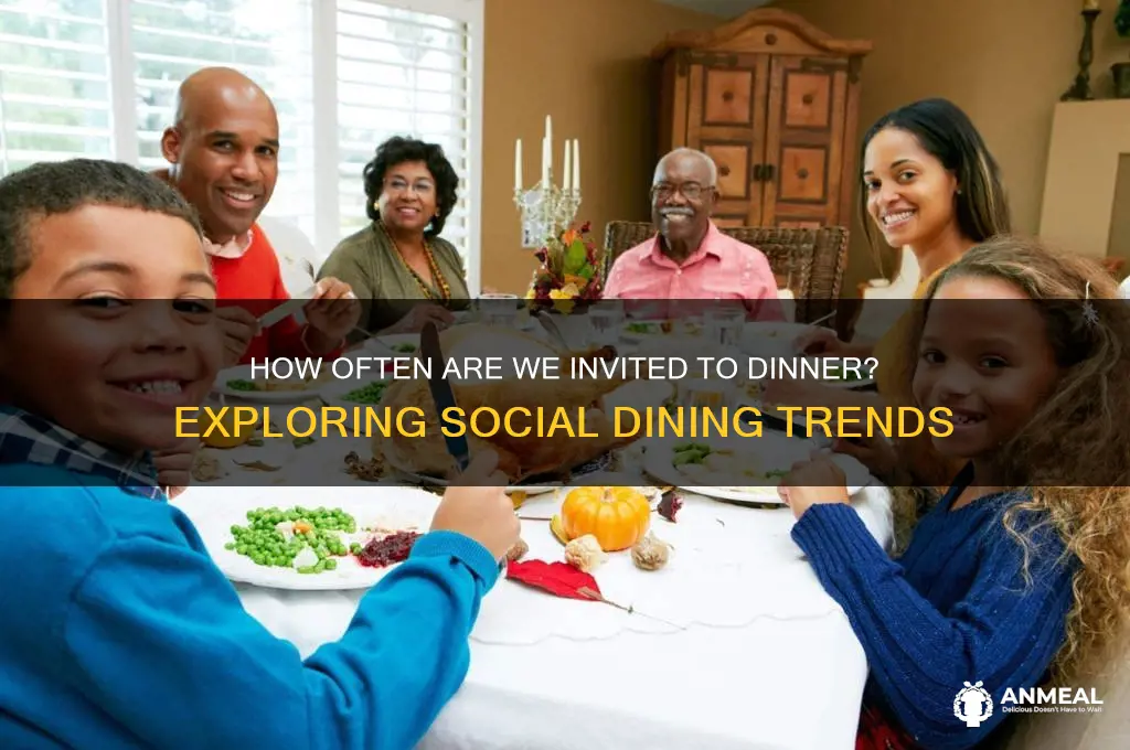how often do most people get invited to dinner