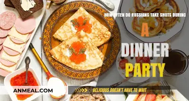 Russian Dinner Parties: How Often Do Shots Make an Appearance?