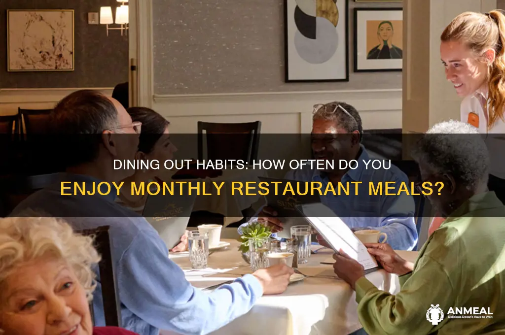 how often do you go out for dinner each month