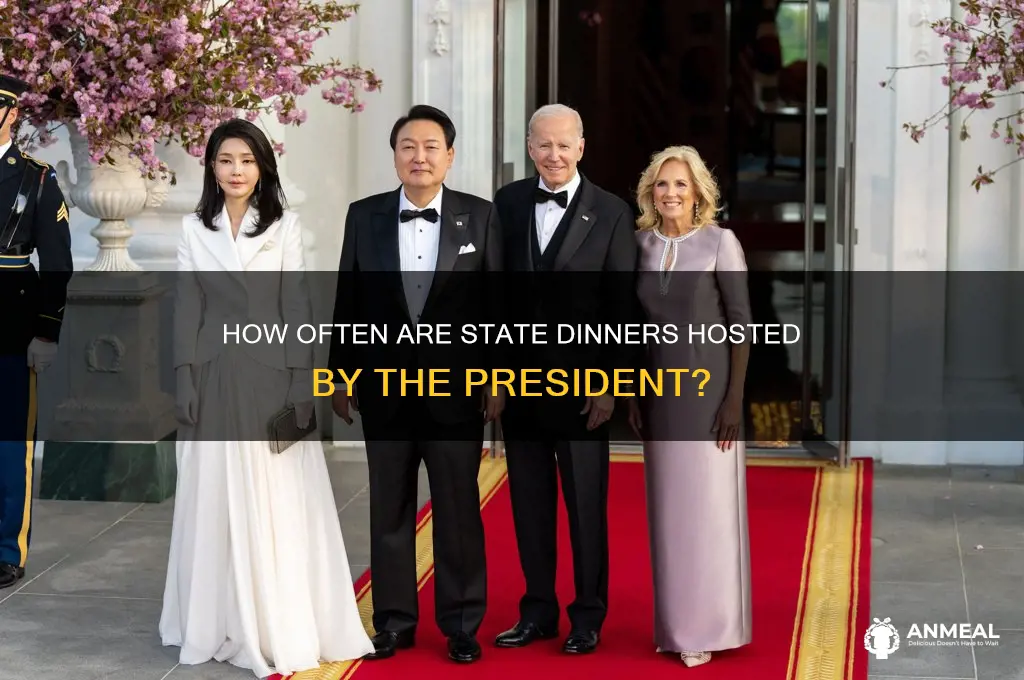 how often does the president hold a state dinner