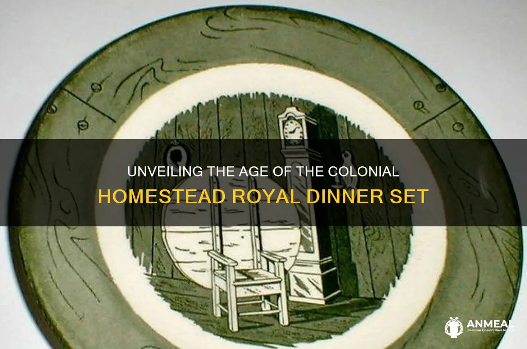 how old is the coloneal homstead by royal dinner set