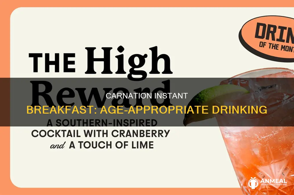 how old to drinking carnation instant breakfast