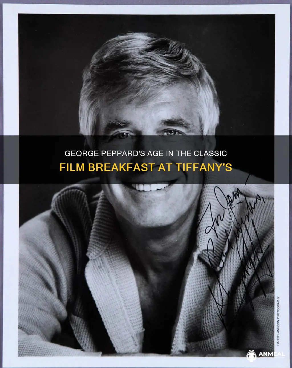 how old was george peppard in breakfast at tiffany