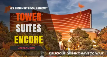 Order a Continental Breakfast at Encore Tower Suites
