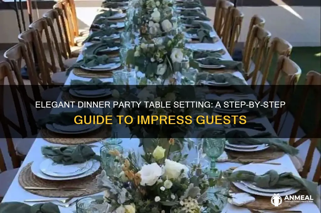 how set the table for a dinner party