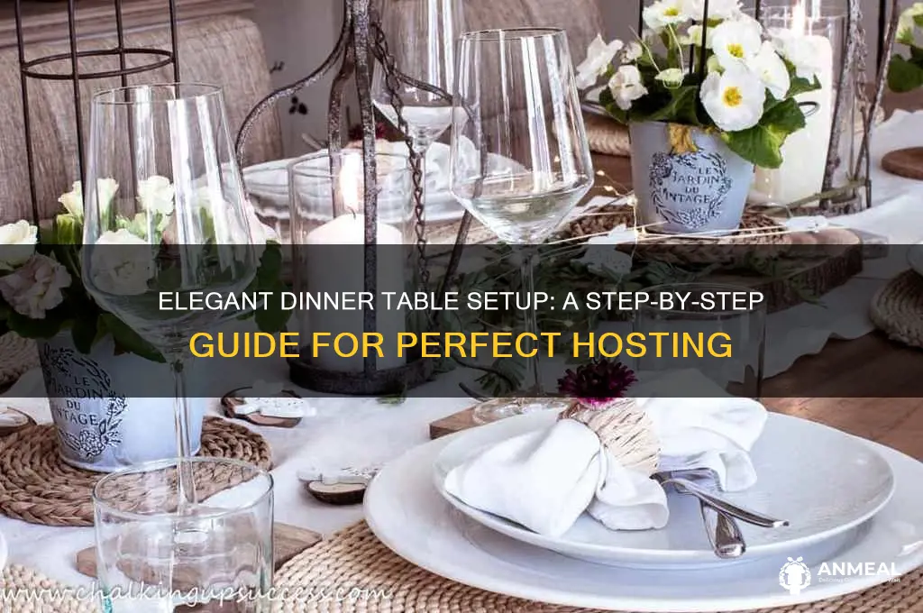 how set up table for dinner