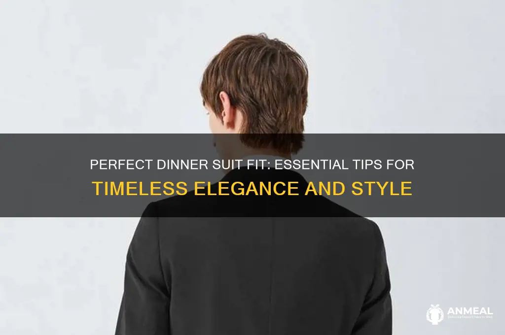 how should a dinner suit fit