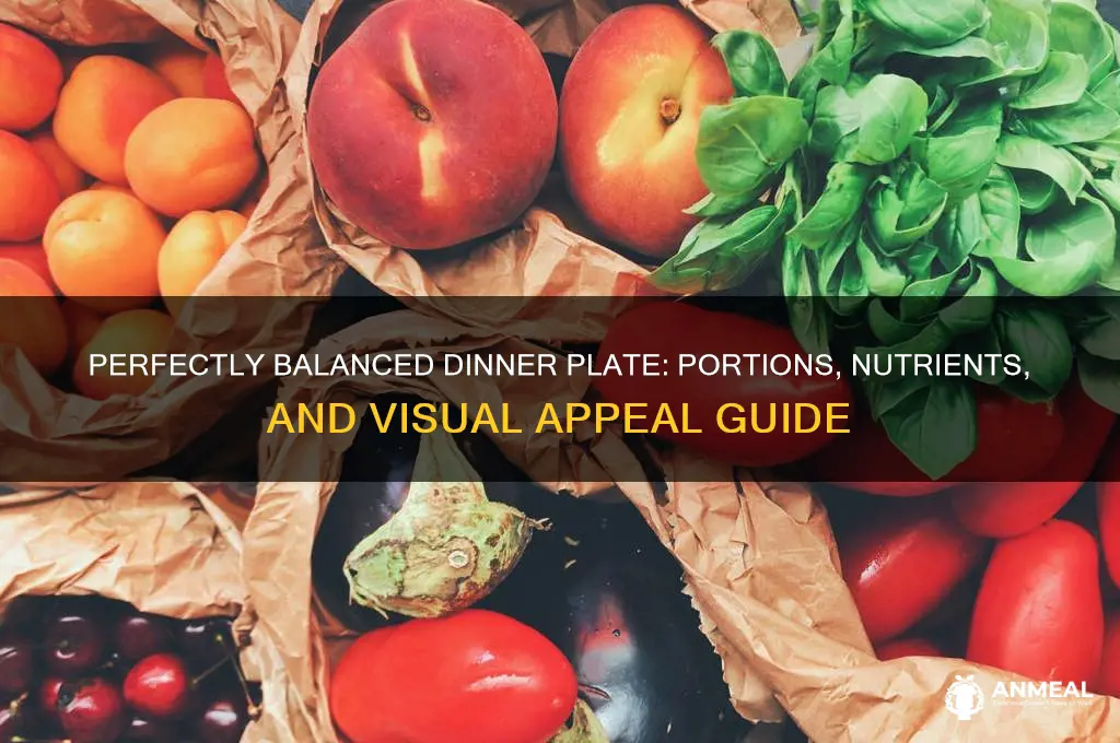 how should my dinner plate look
