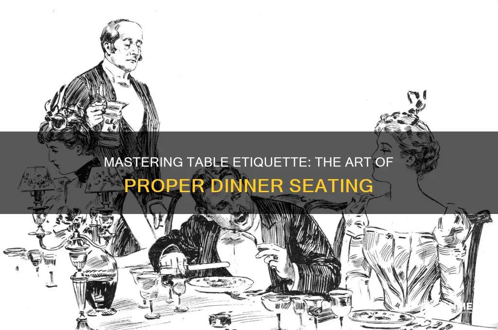 how should you sit at the dinner table