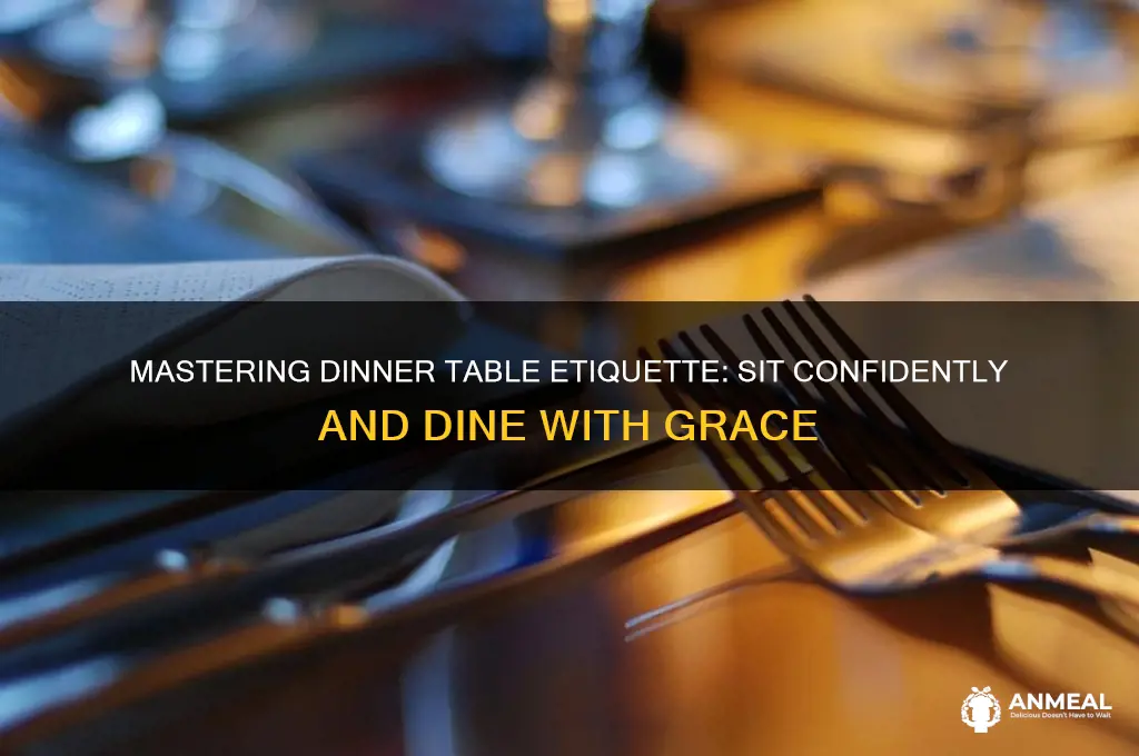 how sit at dinner table