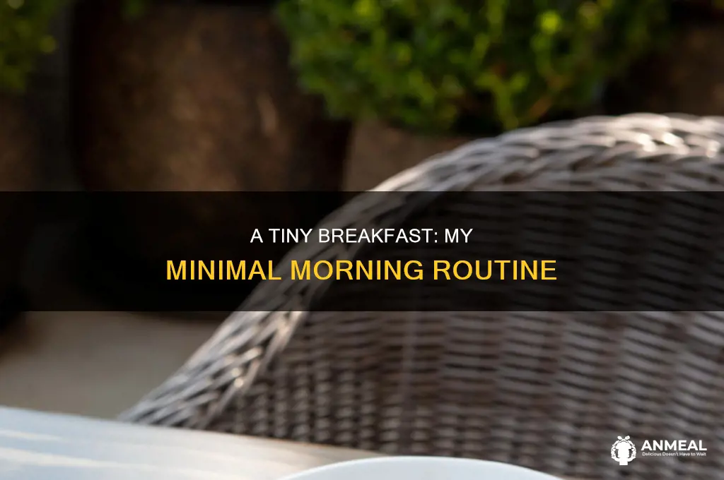 how small of a breakfast he had