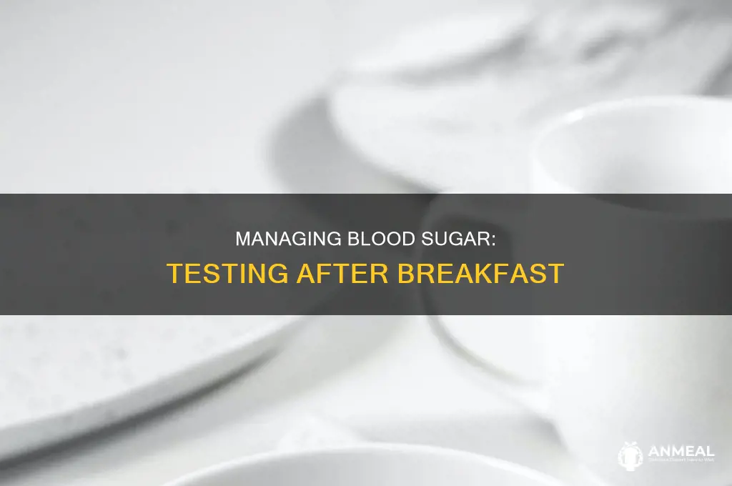 how soon after breakfast should i test my blood sugar