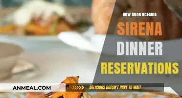 Oceania Sirena Dinner Reservations: How Soon Should You Book?