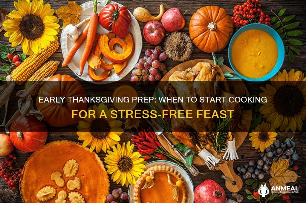 how soon to begin preparing food for thanks giving dinner