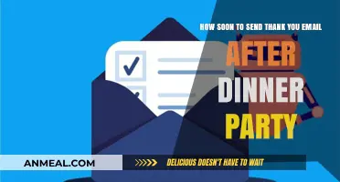Perfect Timing: When to Send a Thank You Email After a Dinner Party