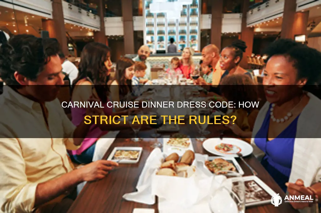 how strict is carnival on dress code for dinner