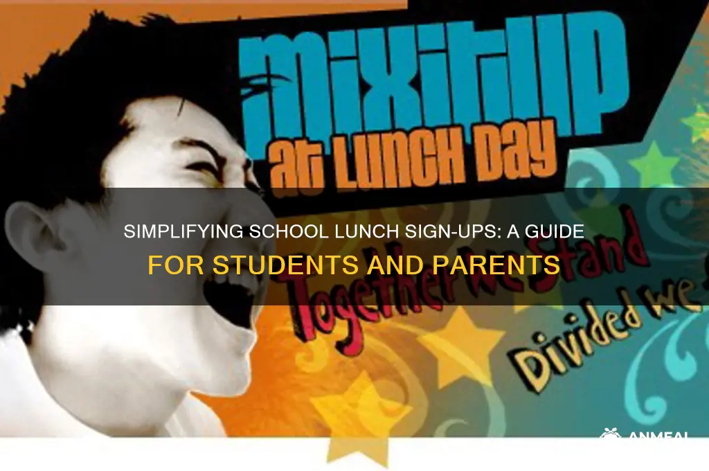 how students sign up for lunch count