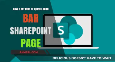 Remove Quick Launch Bar from SharePoint Page: A Step-by-Step Guide