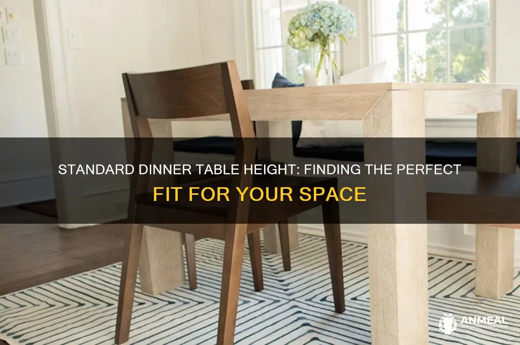 how tall is a dinner table