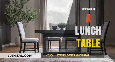 Standard Lunch Table Height: A Guide to Dining Comfortably