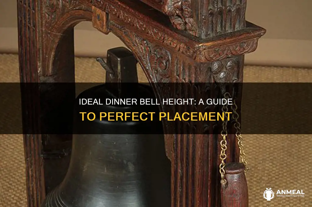 how tall should a dinner bell be