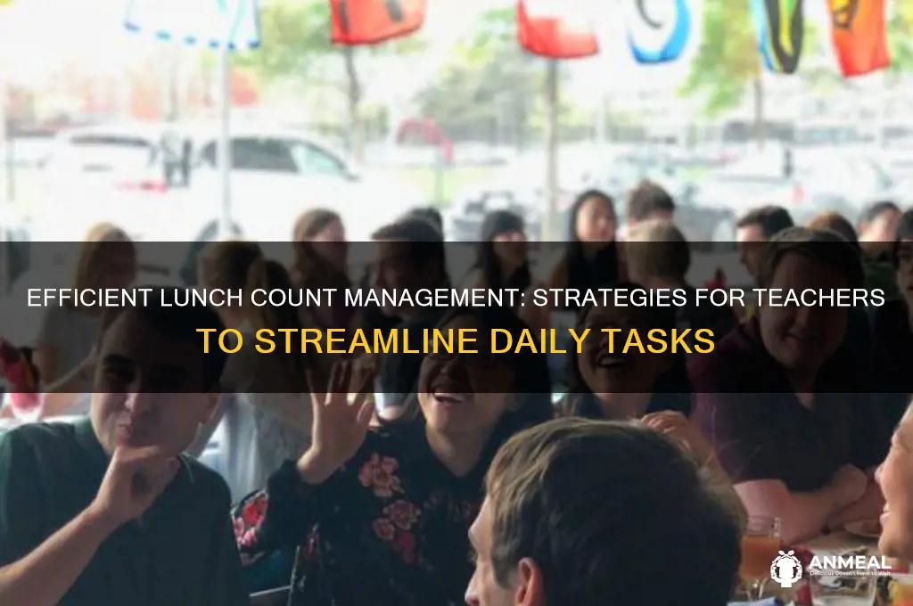 how teachers handle lunch count