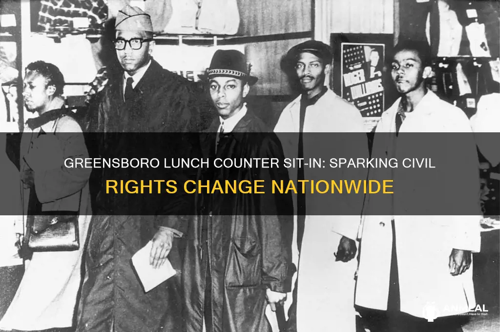 how the greensboro lunch counter sit in affecting society