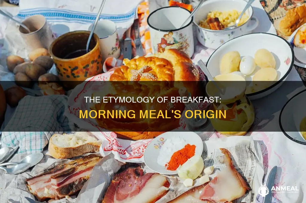 how the word breakfast come about