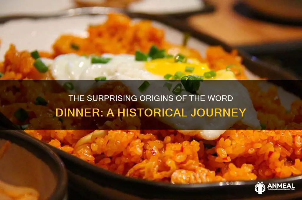 how the word dinner came