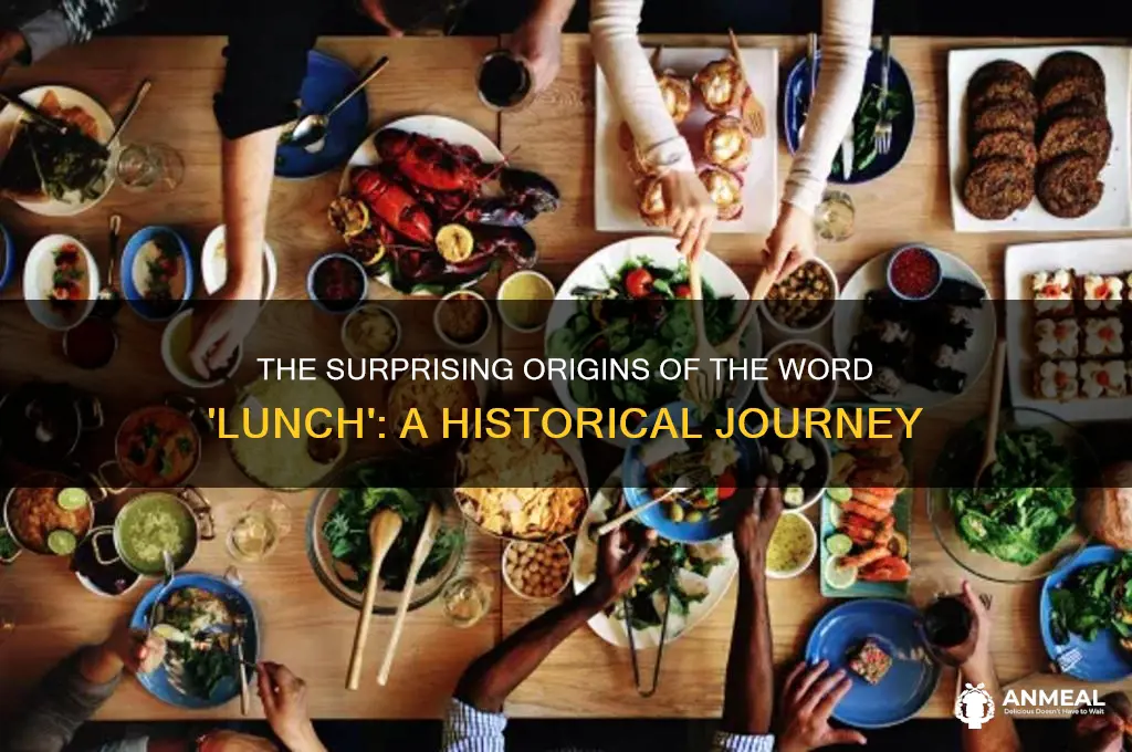how the word lunch came