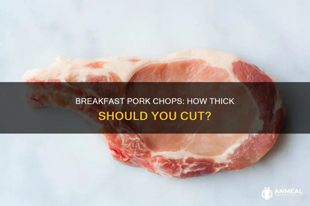 how thick are breakfast pork chops