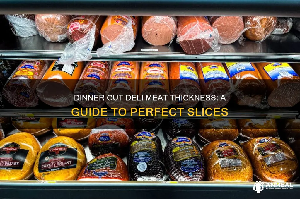 how thick is dinner cut deli meat