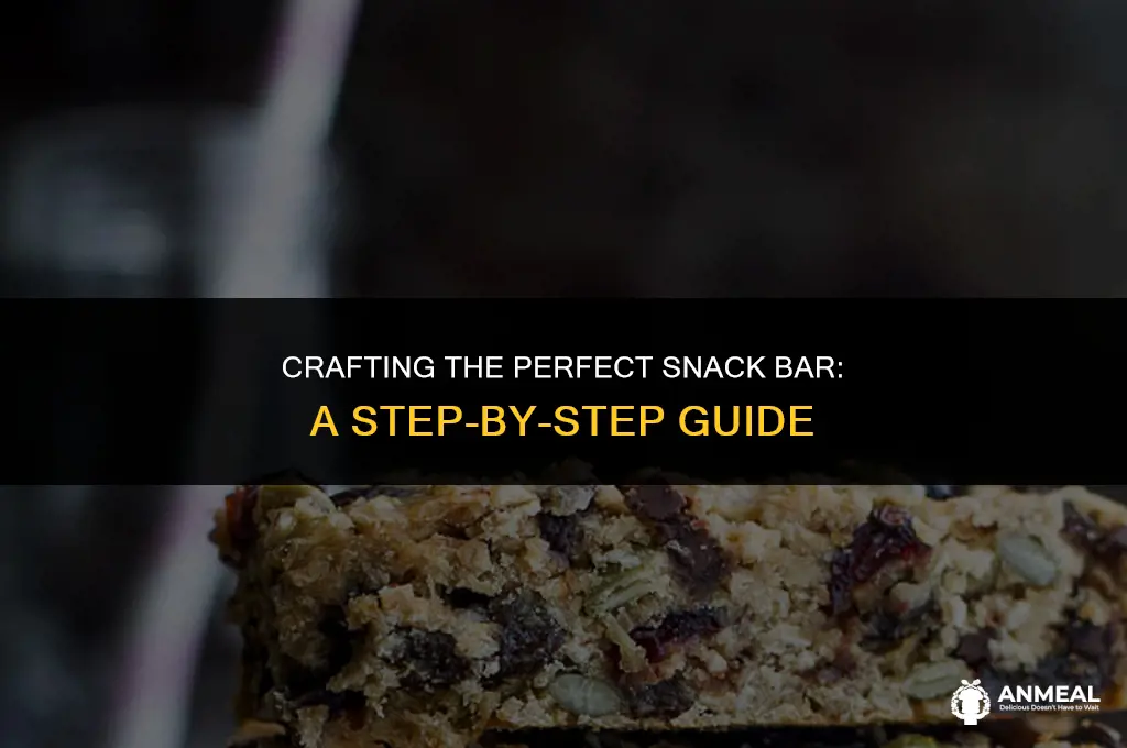 how tjo make snack bar